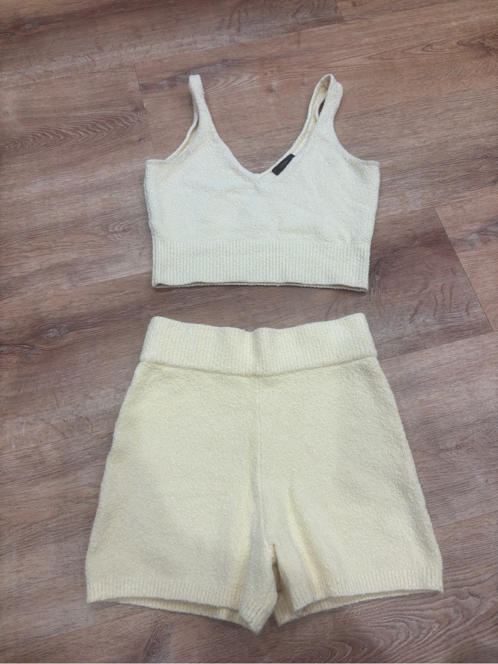J. Crew Soft Knit Two-Piece Set in Light Yellow
